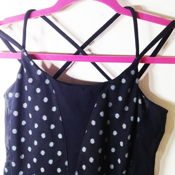 LuLulemon Mesh Polka Dot Tank - Picture 3 of 5